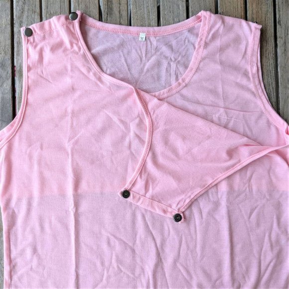 Pink Sleeveless Nursing Top M (NWT) - Picture 4 of 11